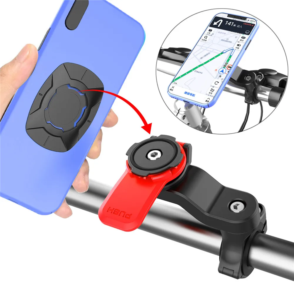 

Велосипедный держатель для телефона, универсальный винтовой фиксатор для велосипеда, мотоцикла, электромобиля, 4,7-7,2 дюймов, гибкий держате...