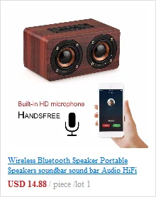 Portable Bluetooth Speaker wireless mini Speaker Amplifier Stereo Subwoofer Speaker TF USB FM Radio Built-in Mic Dual Bass SP208