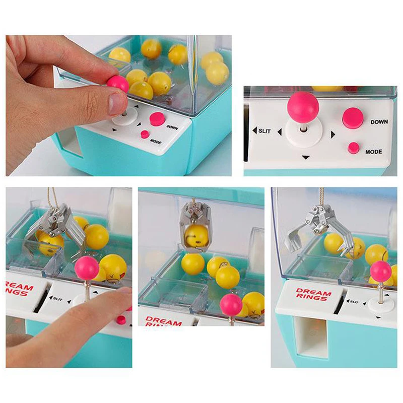 New Children Birthday Present Coin Operated Game Machine Crane Candy Doll Grabber Claw Arcade Automatic Toys | Спорт и развлечения