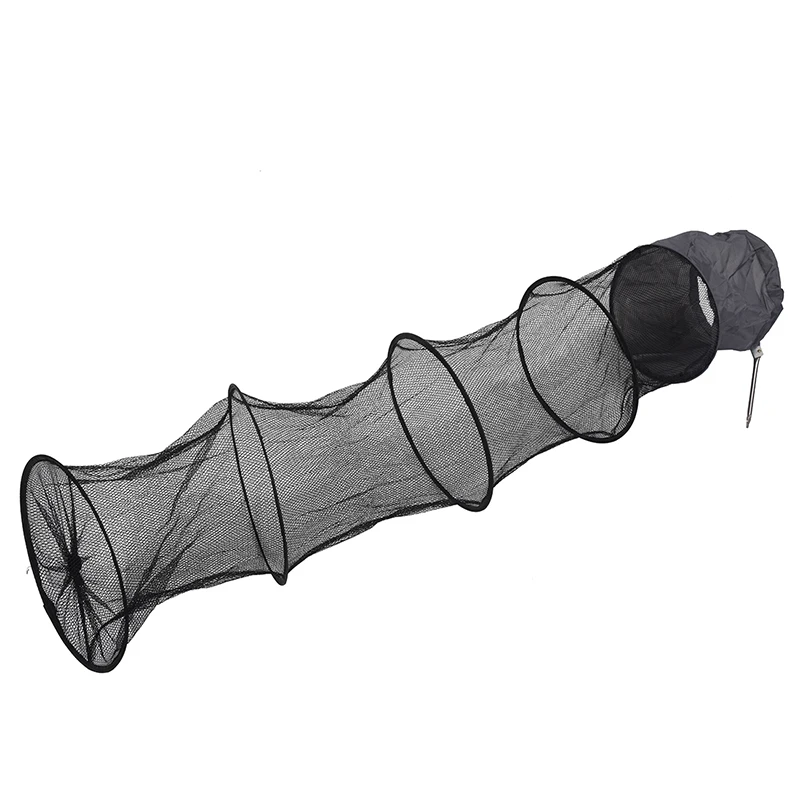 

1.5M Fish Net Cage Fishing Tackle Care l 5 Layers Collapsible Black