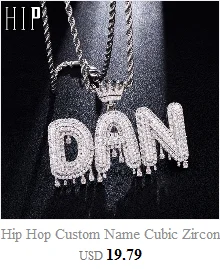 Хип-хоп индивидуальный заказ фото Iced Out Bling кубический циркон кальмар ожерелье и кулон для мужчин ювелирные изделия с теннисная цепочка