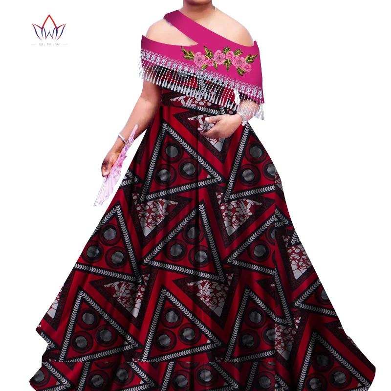 Новинка 2021 платья для вечеринок с Африканским восковым принтом женщин базин