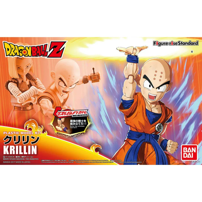 

Original Bandai Spirits Figure-Rise Anime Dragon Ball Z Krillin Super Saiyan 13 Cm Assembly Model Action Figure Dolls Kids Toys