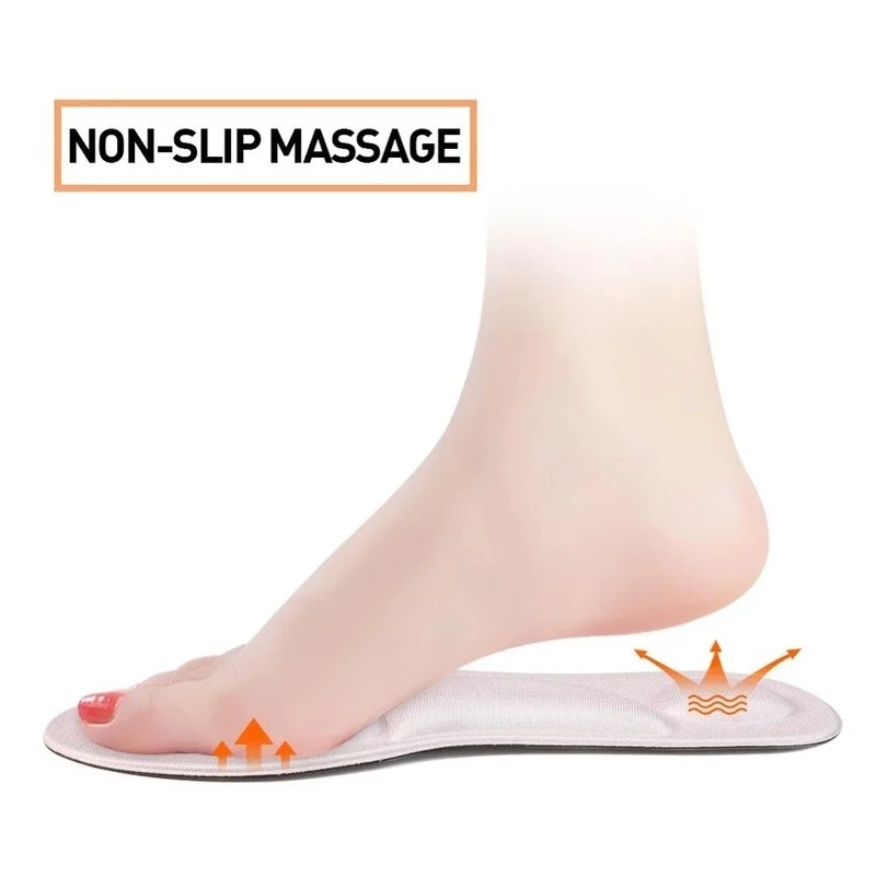 4D Memory Foam Orthopedic Insoles for Shoes Women Men Flat Feet Arch Support Massage Plantar Fasciitis Sports Pad  Walking Pad