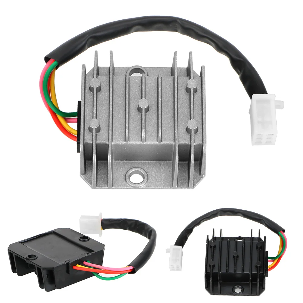 

For 150-250CC ATV Scooter Current Rectifier Universal 4 Wires 4 Pins 12V Voltage Regulator Motorcycle Voltage Stabilizer
