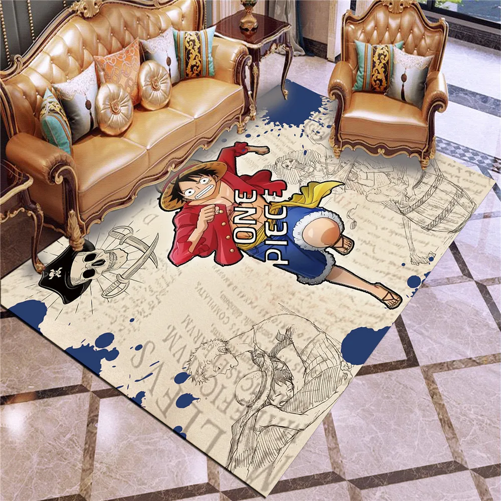 

Anime ONE PIECE Carpet Anti-Skid Area Floor Mat 3D Rug Non-slip Mat Dining Room Living Room Soft Bedroom Carpet Style