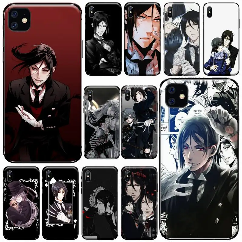 

Black Butler Anime Phone Case For iphone 12 11 13 7 8 6 s plus x xs xr pro max mini