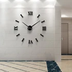 Горячая Распродажа реального большой домашние декоративные настенные часы кварцевые современный дизайн настенные часы horloge 3d diy акриловые зеркальные наклейки