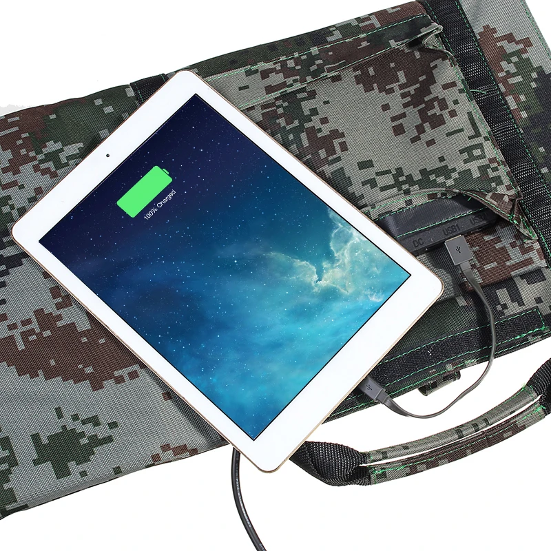 

150W 12V/5V USB Folding Solar Panel Foldable Portable Power Bank Waterproof Battery Power Charger For Cell Phone Camping Outdoor