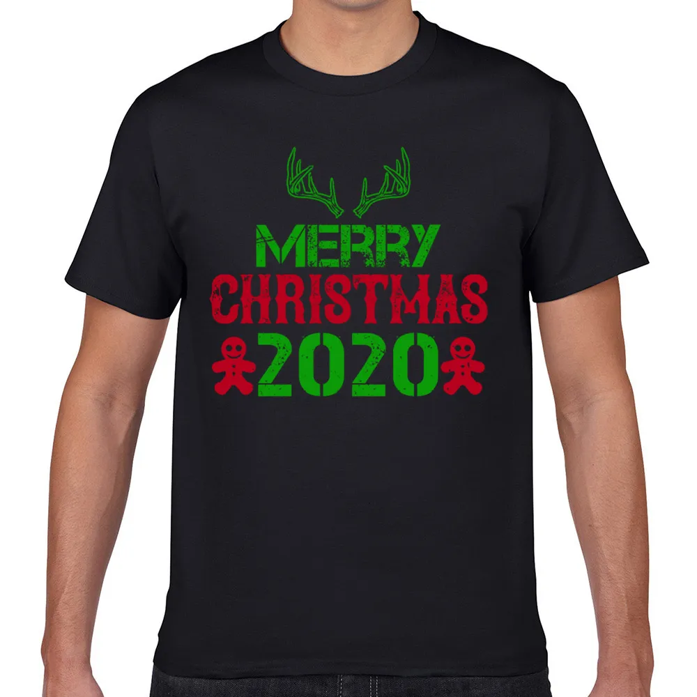 

Tops T Shirt Men merry christmas 2020 Fashion White Geek Custom Male Tshirt