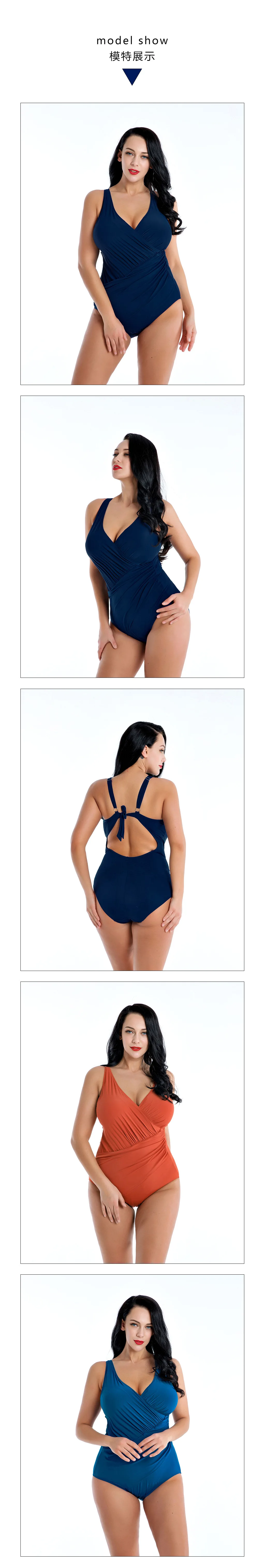 

2021 The New Big Size Plus Fattening European And American Women's Swimwear swimwear women one piece swimsuit women