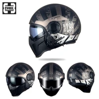 dot ece approved cyril vintage modular scorpion motorcycle helmet retro removable chin full face motocross racing casco moto