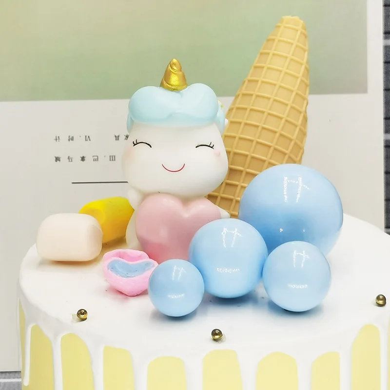 

4PCS Set Cake Decoration Colorful ball INS Ball Plug-in Party Dessert Table Decorations