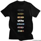 Футболка мужская с коротким рукавом, Милый принт с логотипом Infinity SK8, скейтборд, Аниме Манга, модная повседневная черная