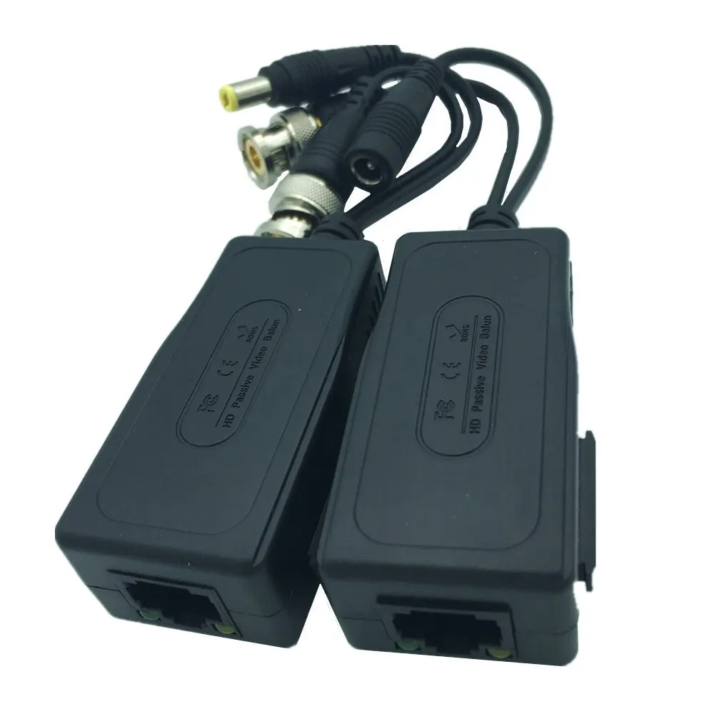 Пара 5 МП HD PV Пассивное Видео питание передача данных аудио Balun RJ45 2 передатчика