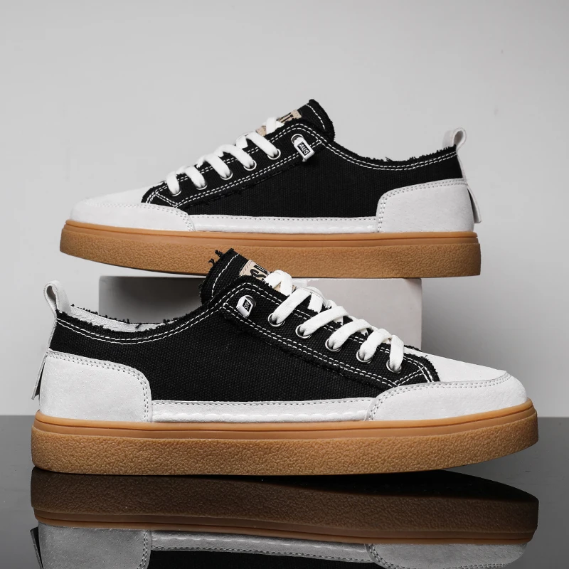 

Мужские удобные повседневные туфли, Коровья замша, кожа, лоферы, плоская подошва, модные кроссовки, легкая спортивная обувь, на шнуровке, для скейтборда