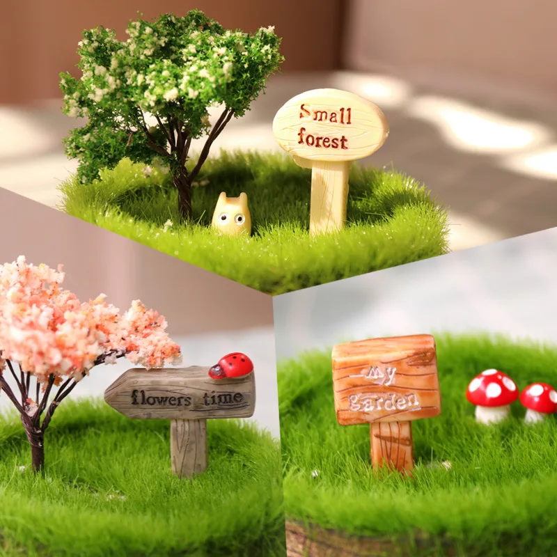 Мини Милая уличная вывеска бонсай украшения для торта украшение рукоделия