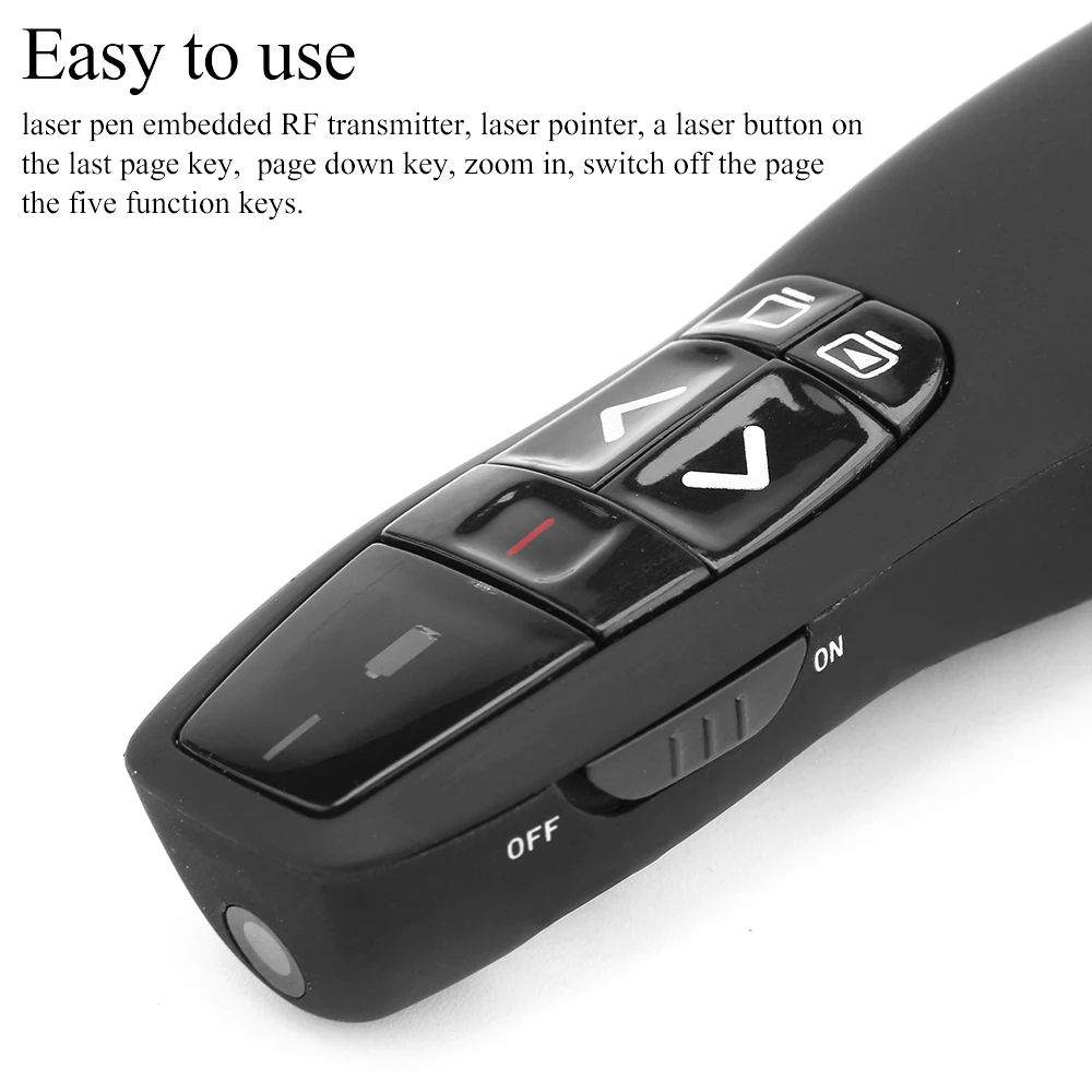 Powstro 2 4 ГГц мини удобный ручной USB PPT беспроводной Презентер RF пульт