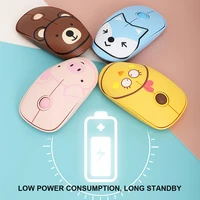 2 4g wireless mouse optical cute patterns silent and portable mouse for work with mouse pad