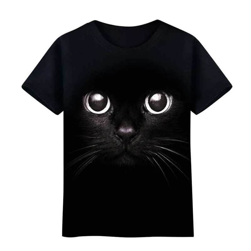 

Summer Unisex Tee Shirt Women Men 3D Cat Print Short Sleeve Lovers T Shirt Women Camisetas Verano Mujer 2020