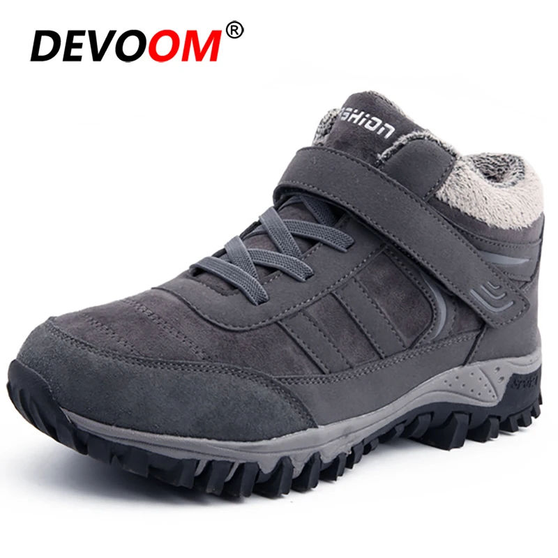 Зимняя походная обувь для улицы мужчин и женщин теплые водонепроницаемые