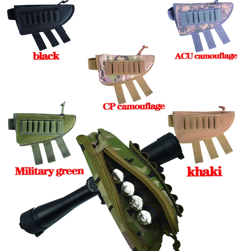 

Военная цветная сумка для пуль, оборудование для охоты и стрельбы, регулируемая тактическая винтовка, сумка для пуль и щек, Портативная сумка для пуль