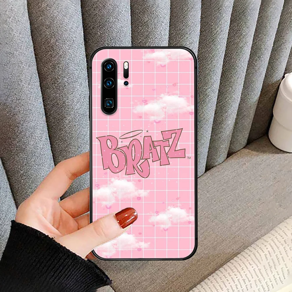 

Fashion Doll Brand Bratz Phone case cover For Huawei P Mate Smart 10 20 30 40 Lite Z 2019 Pro black black Etui painting cover