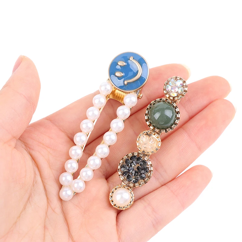 

5pcs/set Women Hair Accessories Set Fashion Acrylic Simulation Pearl Barrette Jewelry Korean Hair Clips For Girl Hairpins