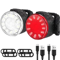 bicycle led taillight tail safety warning bike light 6 speed modes cycling light usb rechargeable style bike accessories