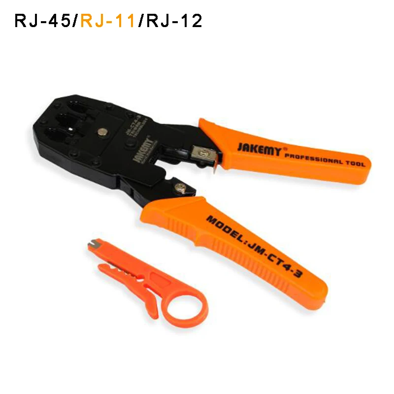 Обжимные Щипцы RJ45 RJ11 RJ12 8P 6P 4P с хрустальной головкой кабельный тестер LAN трекер