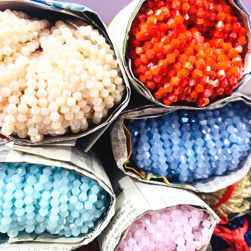 

#5301 4mm 200pcs Mix Color AB Crystal Beads Necklace Beaded Faceted Stone Jewelry Earrings Glass Spacer Charms Accessories