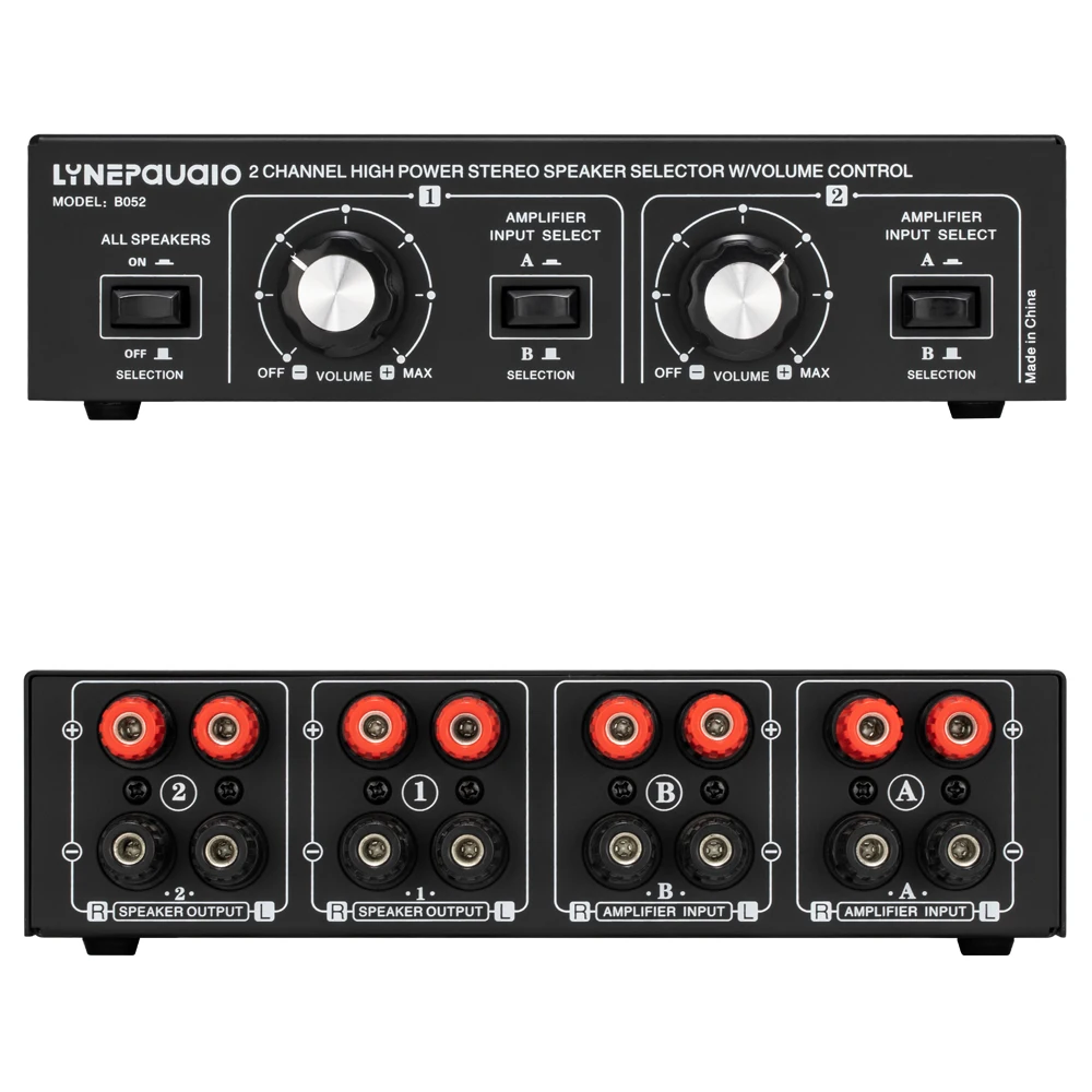 2 в выхода усилителя мощности переключатель динамика с регулировкой громкости