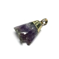 natural stone gem irregular amethyst pendant handmade crafts diy necklace bracelet earring jewelry accessories gift making