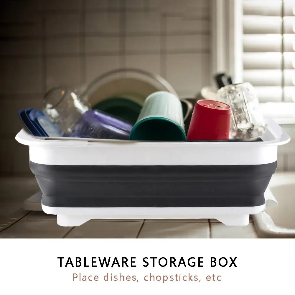 Складное блюдо стеллаж для кухни держатель хранения чаша мытья посуды тарелка