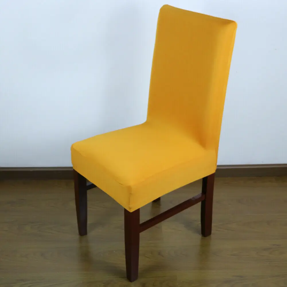 11 цветов Чехлы для обеденного стула спандекс скольжения чехол стрейч