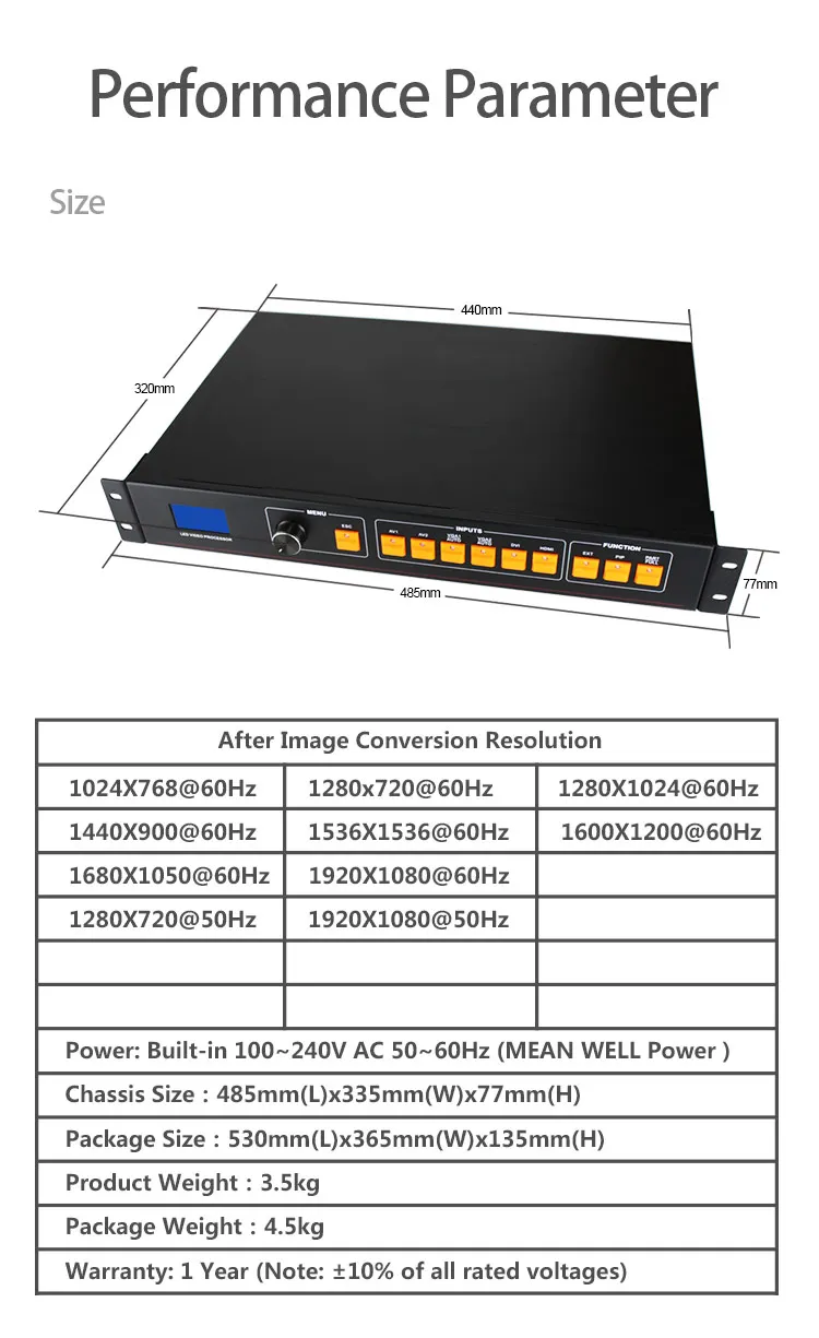 LED rental screen video processor led sign controller wall switcher lvp506 | Электроника