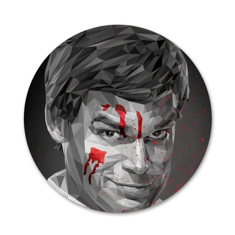 58 мм сериал Декстера Моргана оригинальный черный значок брошь заколка