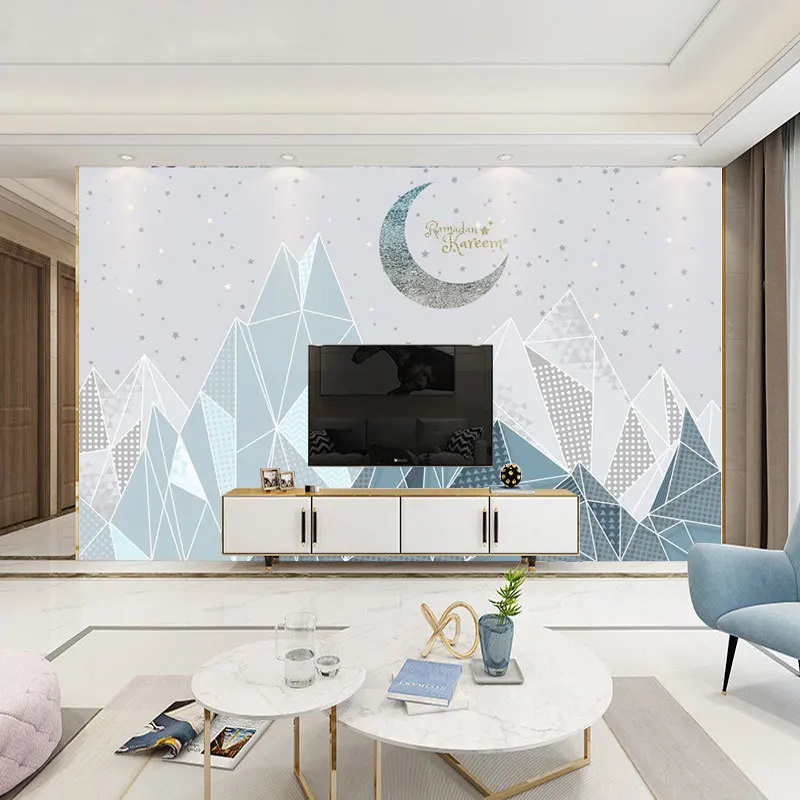 Геометрический дизайн абстрактный треугольник трехмерное настенное покрытие с