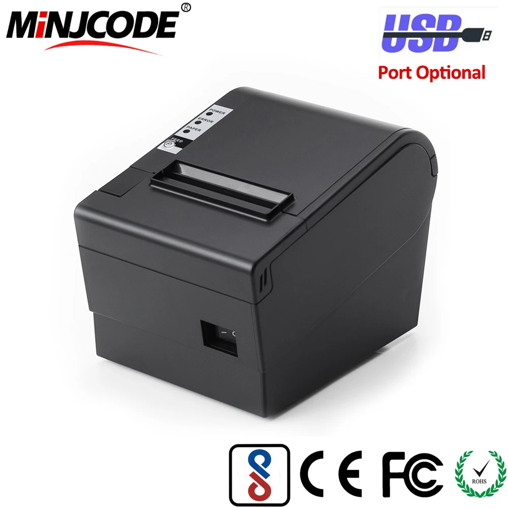 80 мм Термопринтер для чеков USB/RS232/PS2/LAN/Bluetooth/Wi Fi дополнительные соединения Mj Hop