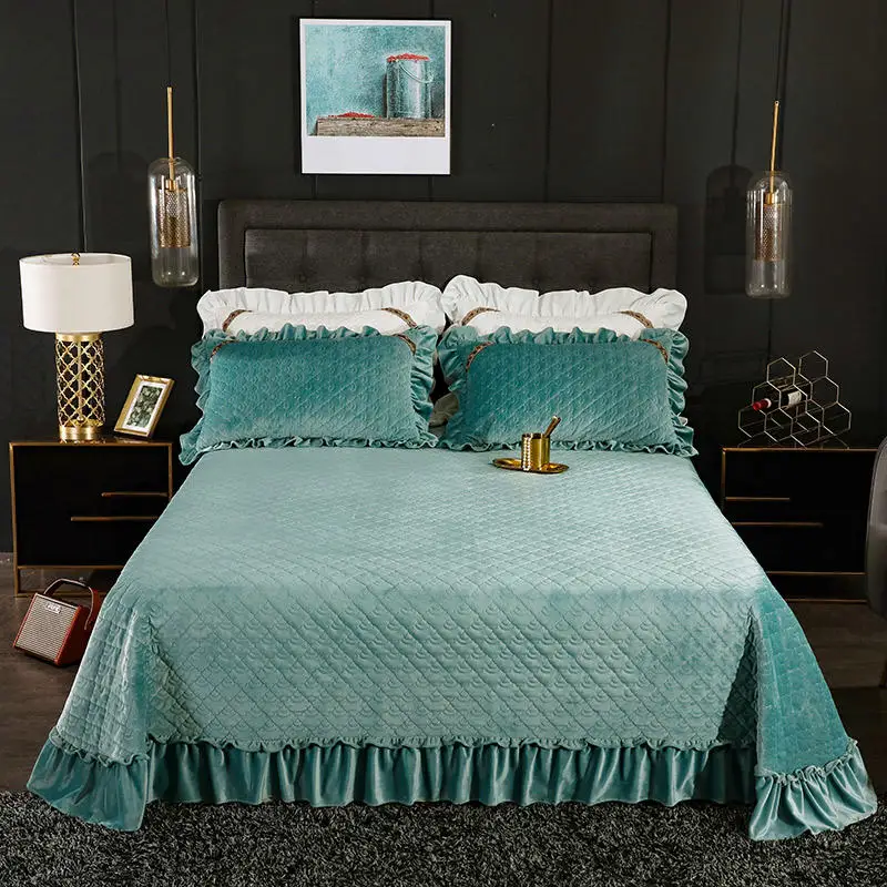 1 шт. чехол на кровать + 2 наволочки Комплект постельного белья роскошный