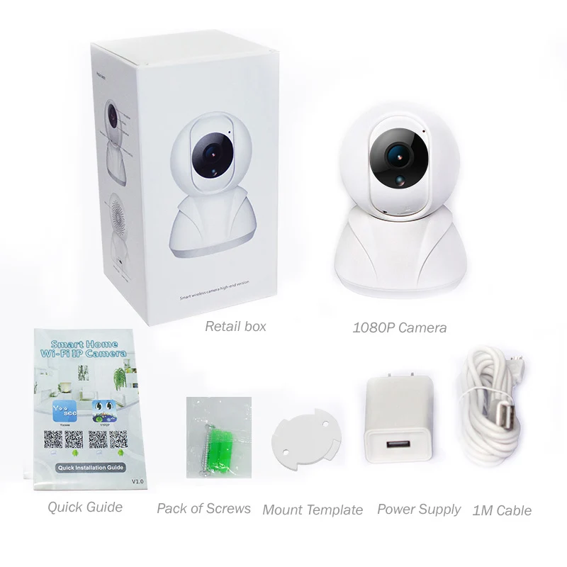 

HD 1080P Wifi IP Camera Indoor Smart Home Security Surveillance Camera Motion Detection Night Vision Baby Monitor CCTV Wi Fi Cam