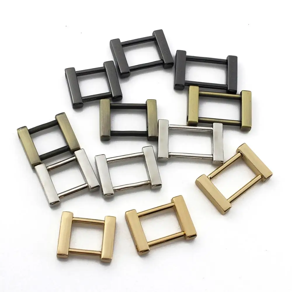 2 шт. металлический Съемный открытый винт прямоугольник кольцо Пряжка Скоба