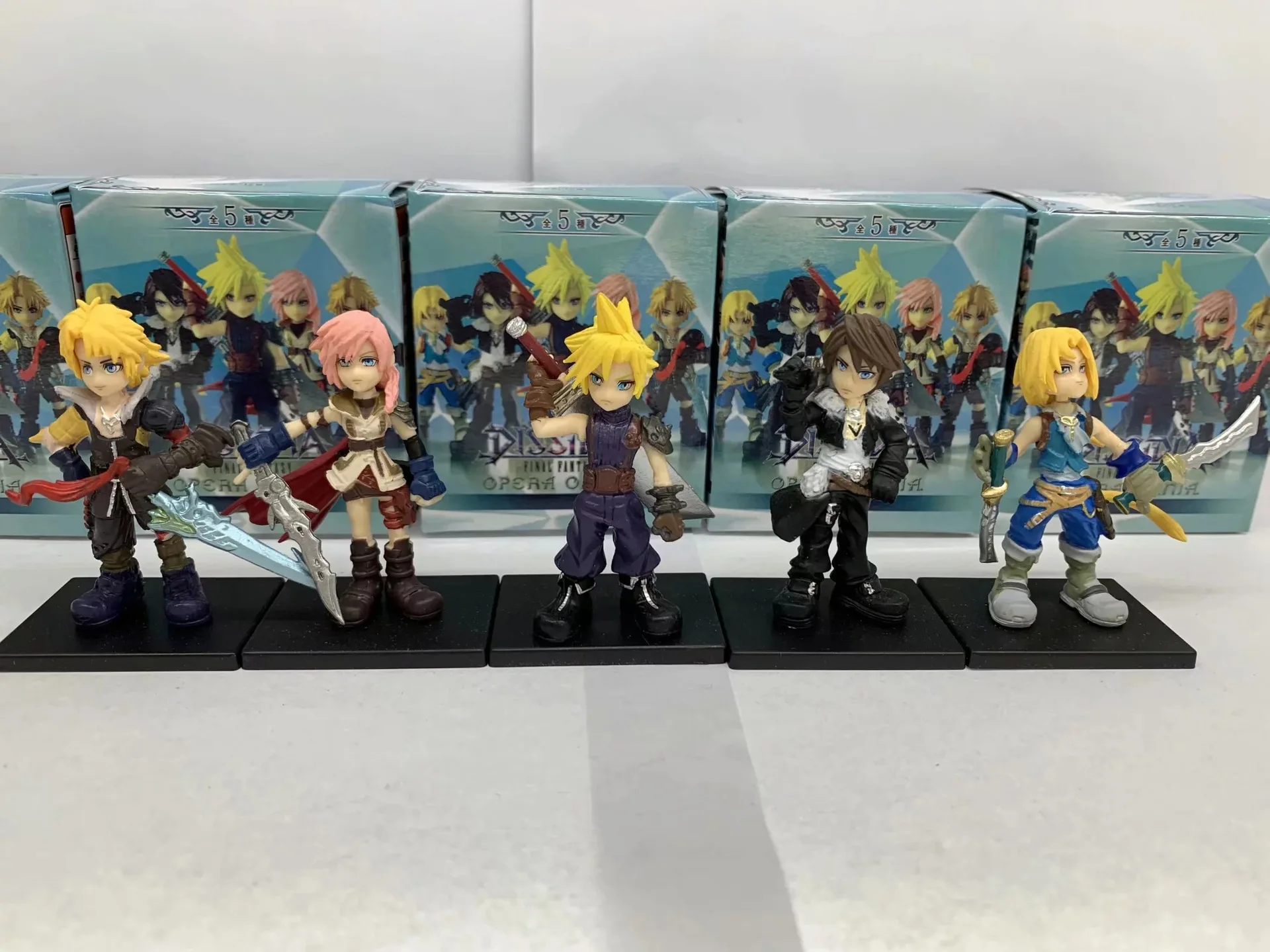 

10cm PA Final Fantasy Action Figure Set Sephiroth Cloud Cindy Gabranth Model PVC GK Toy statue With Katana Anime Game Dolls