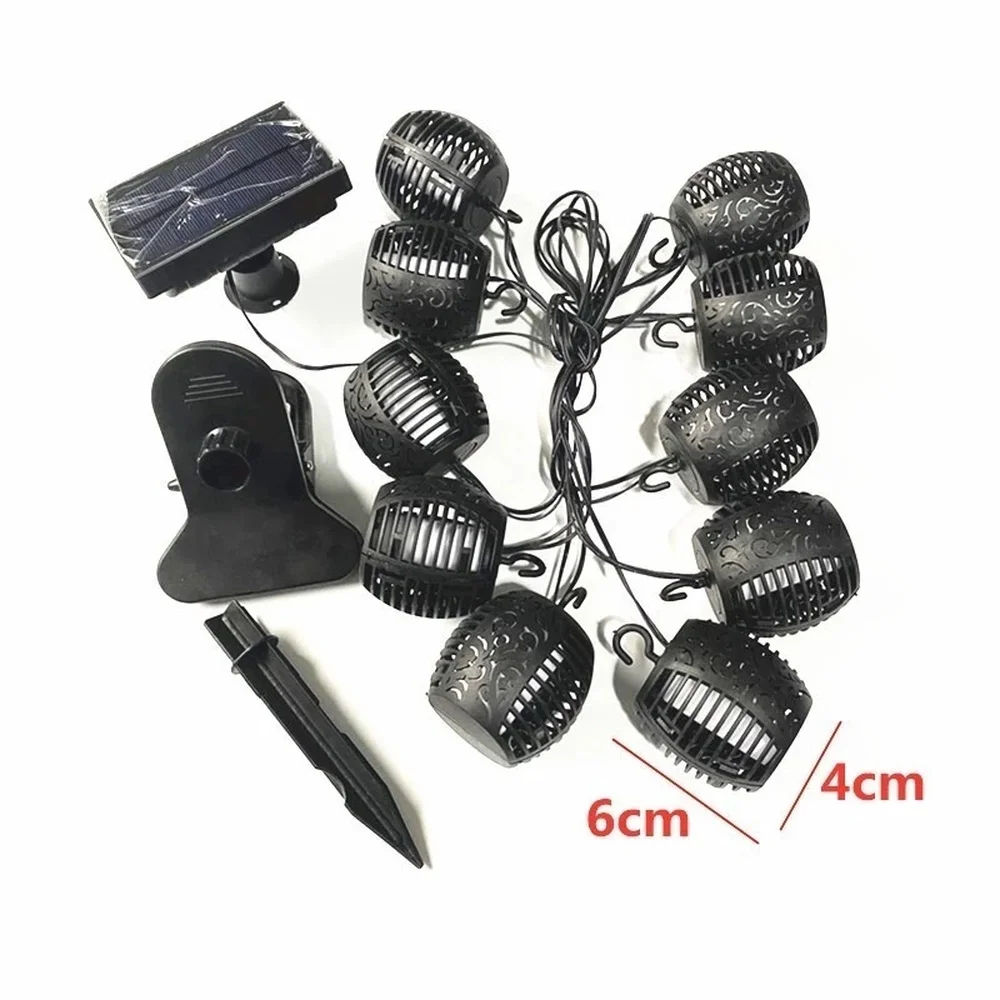 Наружный садовый светильник на солнечной батарее пустотелый теневой фонарь