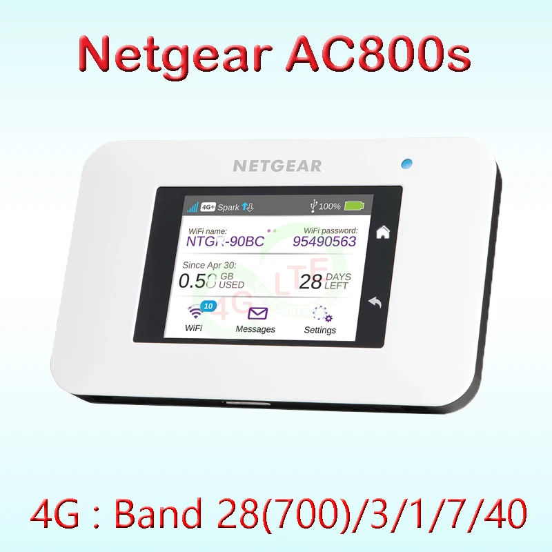 Разблокированный беспроводной роутер Netgear AirCard 800s AC800S 450 Мбит/с 3g 4g lte Мобильный Wi Fi