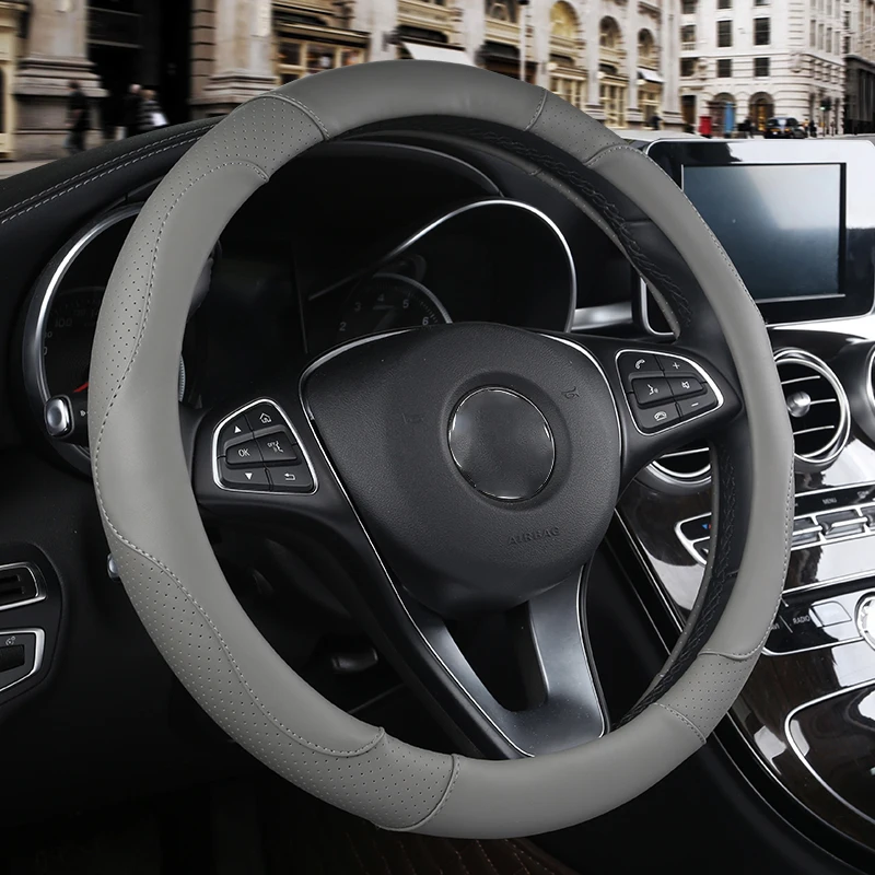 WLMWL кожаный чехол рулевого колеса автомобиля для Nissan Все модели x trail juke almera qashqai