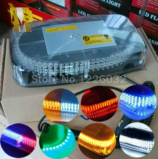 60w Car Roof Flashing Strobe Emergency Light 240LED DC 12V 240 LED Caution Police beacon light With Magnetic Holder | Автомобили и
