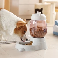 Pet Feeder Food Dispenser Dog Self-Feeding Bowl Cat Automatic 5L Capacity 2 In 1 Water Bottle Kitten Spill Proof  Feeding Puppy