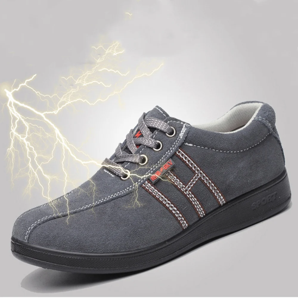 

Indestructible leather breathable lightweight soft bottom non-slip casual work shoes work safety shoes anti-static casual shoes