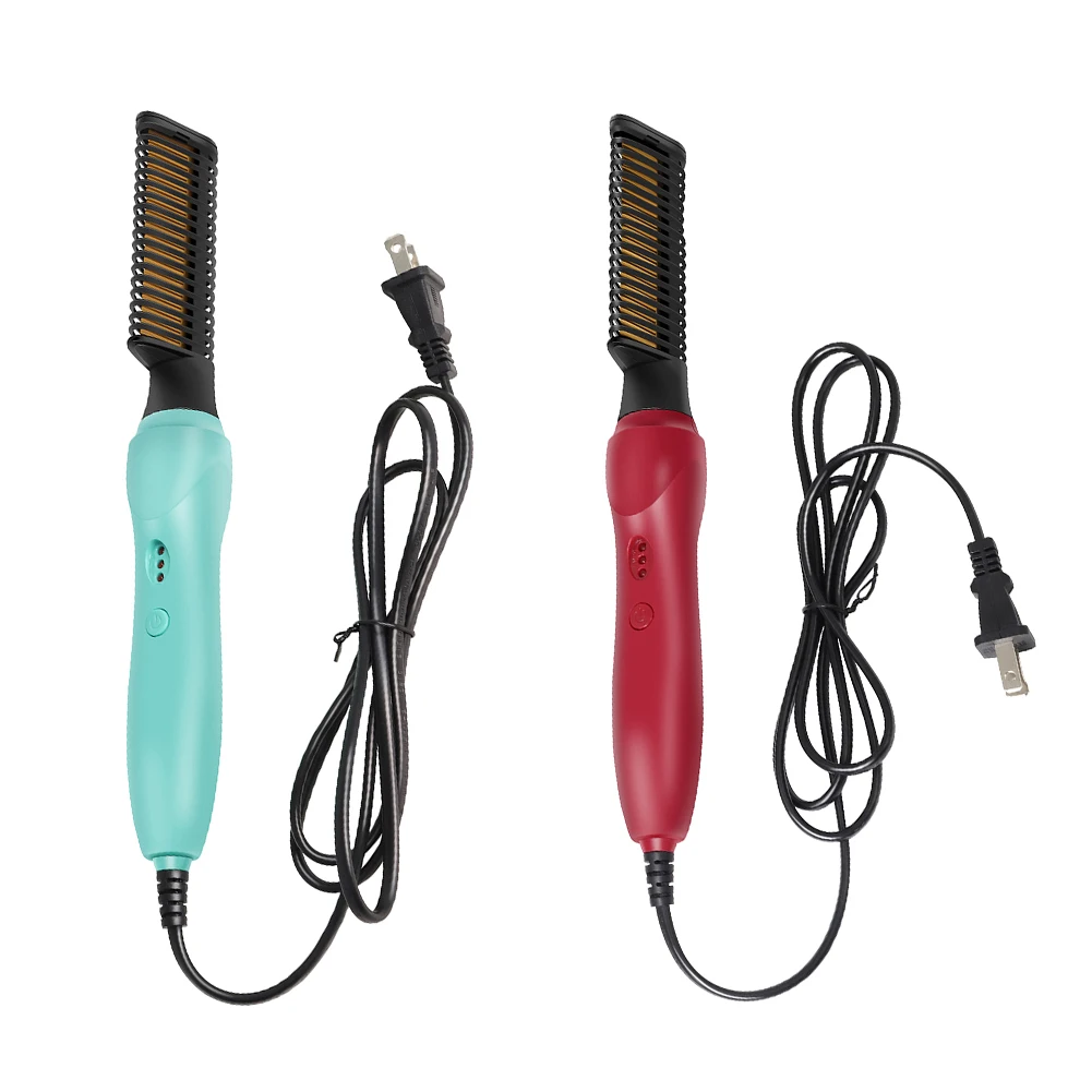 

New Portable Hair Straightener Comb Anti-scald Anti-static Fast Heating Hair Curler DIY Hairstyle Home/Salon Hairdressing Tool